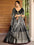 Festiwo Enchanted Olive Ombre Black Chinnon Lehenga Choli with Thread & Sequins Embroidery | Wedding & Reception Wear