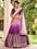 Festiwo Enchanted Olive Ombre Purple Chinnon Lehenga Choli with Thread & Sequins Embroidery | Wedding & Reception Wear