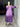 Festiwo purple Chikankari Flared Round Kurti Cum One-Piece
