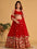 Festiwo Red Georgette Lehenga Choli with Zari & Sequins